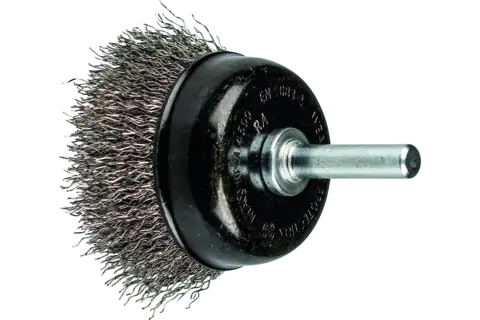Cup brush crimped TBU dia. 50 mm shank dia. 6 mm stainless steel wire dia. 0.30 power drills (1) 1