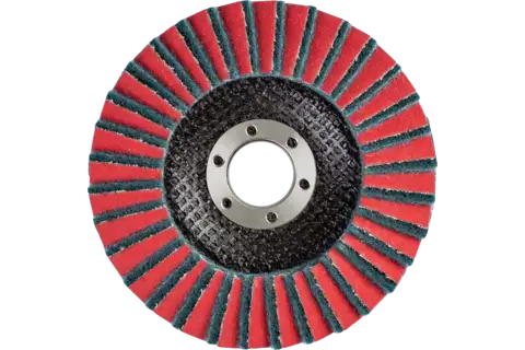 POLIVLIES flap disc PVZ ceramic dia. 115 mm hole 22.23 mm CO-COOL120/A240F for fine grinding 2