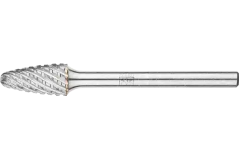 Hartmetall Hochleistungsfrässtift Rundbogen RBF Ø 06x13 mm Schaft-Ø 3 mm TITANIUM für Titan 1