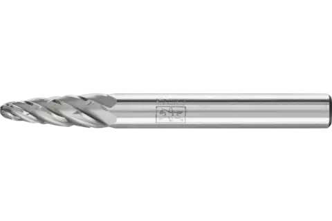 Hardmetalen hoogrendementsstiftfrees CAST ronde boogvorm RBF Ø 06x18 mm stift-Ø 6 mm voor gietijzer 1