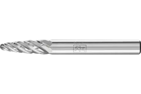 Hartmetall Hochleistungsfrässtift STEEL Rundbogen RBF Ø 06x18 mm Schaft-Ø 6 mm für Stahl 1