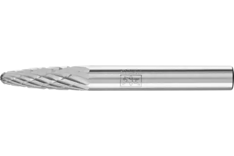 Hartmetall Frässtift Rundbogen RBF Ø 06x18 mm Schaft-Ø 6 mm Z3P universal mittel kreuzverzahnt