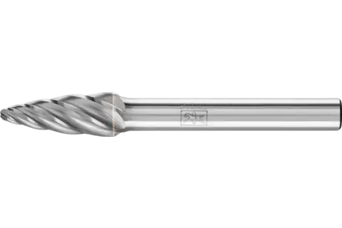 Hartmetall Hochleistungsfrässtift ALU Rundbogen RBF Ø 12x25mm Schaft-Ø 6mm für Alu/NE Metalle 1