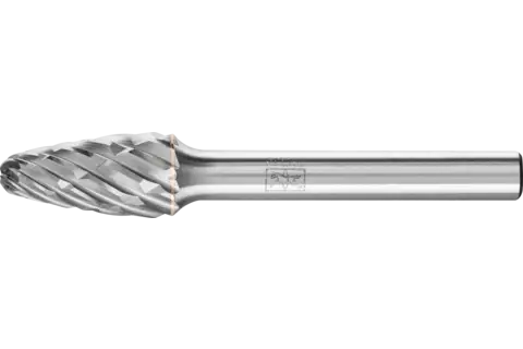 Hardmetalen hoogrendementsstiftfrees CAST ronde boogvorm RBF Ø 10x20 mm stift-Ø 6 mm voor gietijzer 1