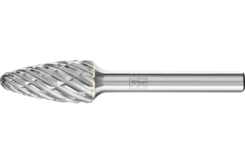 Hartmetall Hochleistungsfrässtift STEEL Rundbogen RBF Ø 12x25 mm Schaft-Ø 6 mm für Stahl 1