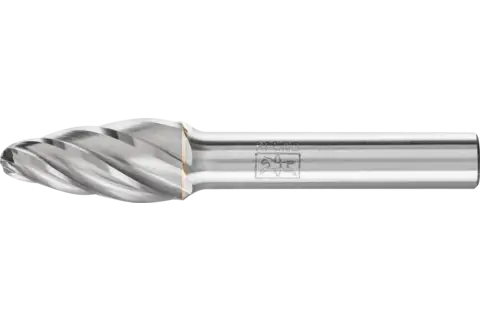Hardmetalen hoogrendementsstiftfrees ALU ronde boogvorm RBF Ø 12x25 mm stift-Ø 8 mm voor aluminium/non-ferrometalen 1