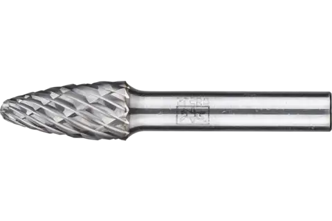 Hartmetall Hochleistungsfrässtift CAST Rundbogen RBF Ø 12x25 mm Schaft-Ø 8 mm für Gußeisen 1
