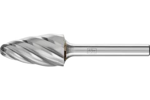 Hardmetalen hoogrendementsstiftfrees ALU ronde boogvorm RBF Ø 16x30 mm stift-Ø 6 mm voor aluminium/non-ferrometalen 1