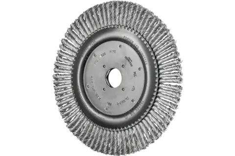Szczotka PIPELINE pleciona RBG Ø 178 × 6x22,2 mm, drut ze stali nierdzewnej Ø 0,50 mm do szlifierki kątowej 1