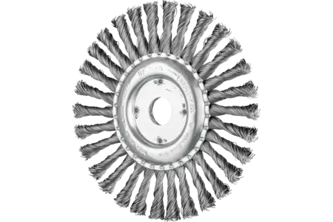 Wheel brush knotted RBG dia. 178x13x22.2 mm steel wire dia. 0.50 mm angle grinders 1