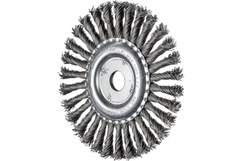 Wheel brush knotted RBG dia. 178x13x22.2 mm steel wire dia. 0.80 mm angle grinders 1