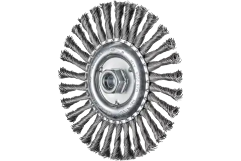 Wheel brush knotted RBG dia. 178x13 mm M14 steel wire dia. 0.50 mm angle grinders 1