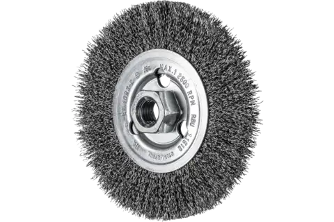 Wheel brush crimped RBU dia. 115x12 mm M14 steel wire dia. 0.30 angle grinders 1