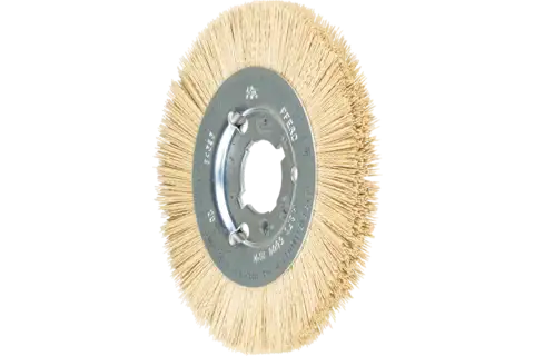 Carda redonda estrecha, sin trenzar RBU Ø 150x12x31,75 mm agujero, filamento de Diamante Ø 0,35 mm, grano 600 1