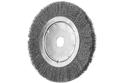 Spazzola a disco sottile con filo non ritorto RBU, foro Ø 250x20xvariabile, filo d’acciaio Ø 0,25 1