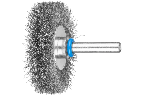 Wheel brush crimped RBU dia. 50x10 mm shank dia. 6 mm stainless steel wire dia. 0.20 1