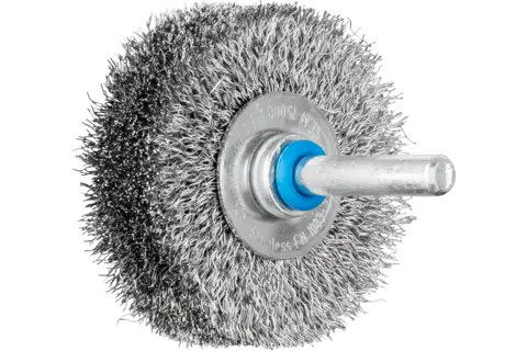 POS wheel brush crimped RBU dia. 50x15 mm shank dia. 6 mm stainless steel wire dia. 0.20 1