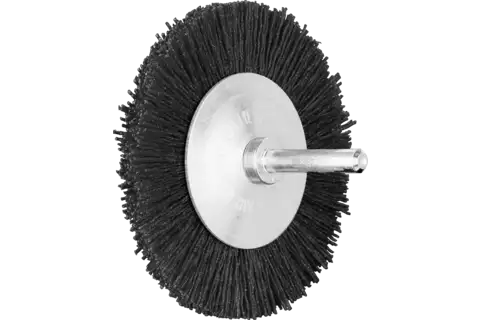 Wheel brush crimped RBU dia. 80x8 mm shank dia. 6 mm ceramic filament dia. 0.55 mm grit 120 1