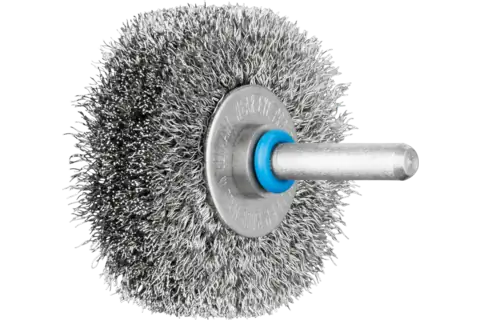 INOX-TOTAL wheel brush crimped RBUIT dia. 50x15 mm shank dia. 6 mm stainless steel wire dia. 0.20 1