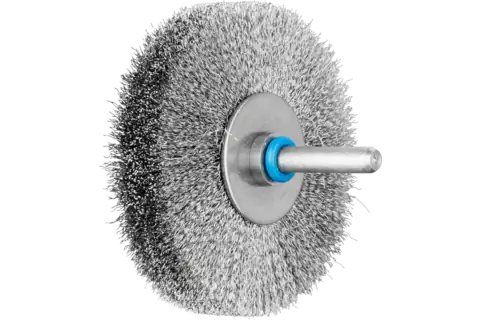 INOX-TOTAL Rundbürste ungezopft RBUIT Ø70x15 mm Schaft-Ø6 mm Edelstahl-Draht-Ø0,15 1