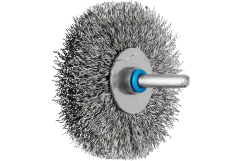 Wheel brushes crimped INOX-TOTAL, shank-mounted 1