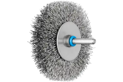 INOX-TOTAL Rundbürste ungezopft RBUIT Ø80x15 mm Schaft-Ø6 mm Edelstahl-Draht-Ø0,30 1