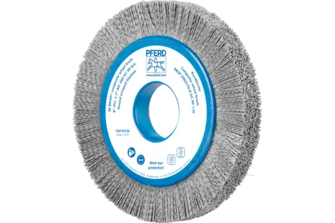 COMPOSITE wheel brush RBUP dia. 200x25x50.8 mm hole SiC filament dia. 1.10 mm grit 80 stationary 1