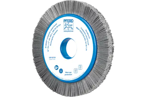 COMPOSITE wheel brush RBUP dia. 250x25x50.8 mm hole SiC filament dia. 1.14 mm grit 80 stationary 1