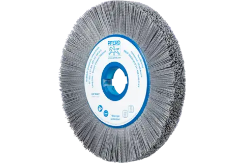 COMPOSITE FLEX wheel brush RBUP dia. 300x25x50.8 mm hole SiC filament dia. 0.90 mm grit 180 stationary 1