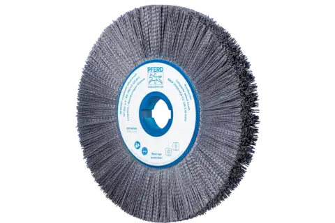 Spazzola a disco COMPOSITE FLEX RBUP Ø 350x25x50,8 mm filamento ceramico Ø 1,10 mm granulo 120 macchina stazionaria 1