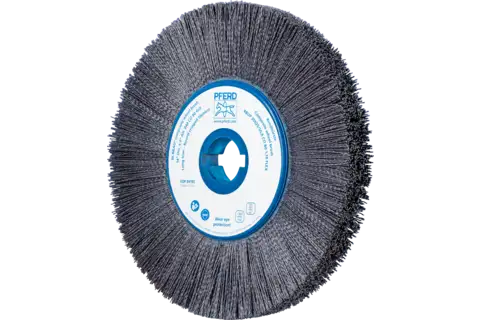 Spazzola a disco COMPOSITE FLEX RBUP Ø 350x25x50,8 mm filamento ceramico Ø 1,10 mm granulo 80 macchina stazionaria 1