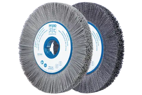 Wheel brushes crimped Composite FLEX, with hole