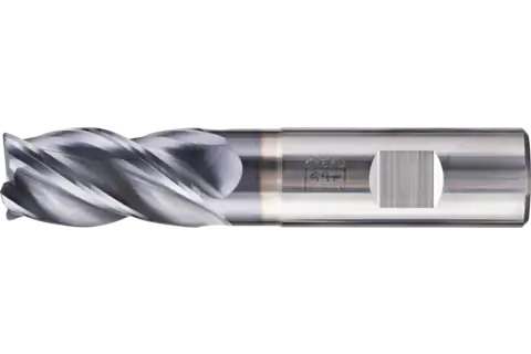 VHM corner mill long, 4 blades, diameter 20 mm, radius 1.0 mm TiAlN shank HB Universal Line roughing finishing slot cutting 1