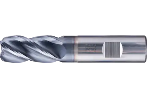 VHM corner mill long, 4 blades, diameter 20 mm, radius 2.0 mm TiAlN shank HB Universal Line roughing finishing slot cutting 1