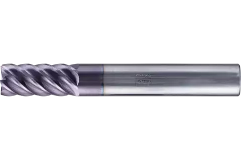 Universal end mill with six/eight cutting edges UC6/8, Sharp corner design