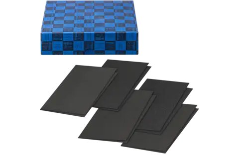 Cloth-backed abrasive sheet set blue