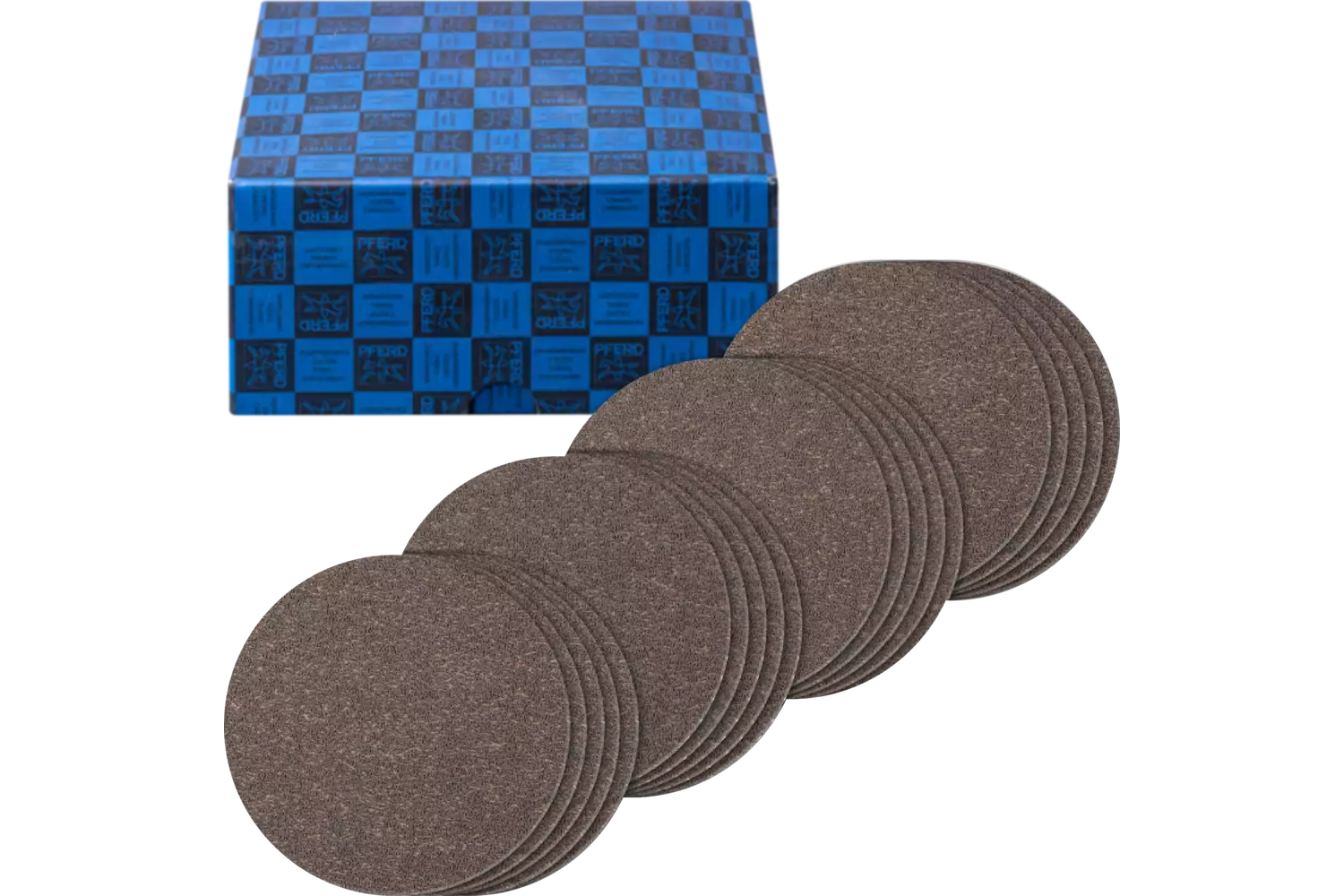 Self-adhesive disc set fine compact grain 20-piece dia. 125 mm CK180,240,320,400 for angle grinders 1