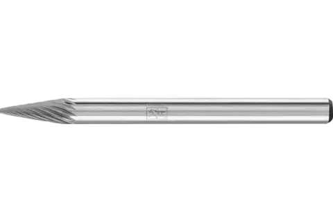 Fresa de metal duro forma cónica en punta SKM Ø 03x07 mm, mango Ø 3 mm, Z5 fino universal 1