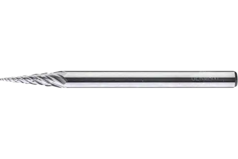 Tungsten carbide high-performance burr ALLROUND conical pointed SKM dia. 03x11mm shank dia. 3mm universal coarse 1