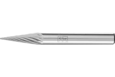 Fresa de metal duro forma cónica en punta SKM Ø 06x18 mm, mango Ø 6 mm, Z3 medio universal 1