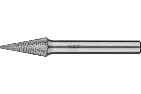 Hardmetalen hoogrendementsstiftfrees MICRO spitse kegelvorm SKM Ø 08x20 mm stift-Ø 6 mm fijnbewerking 1