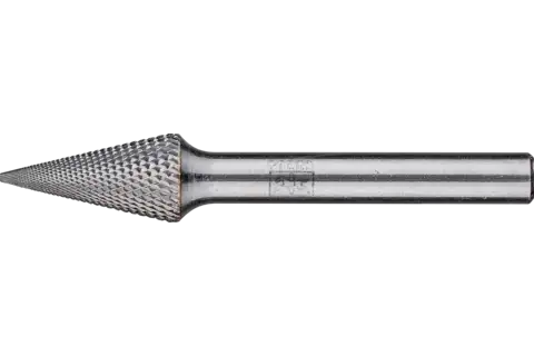 Hardmetalen hoogrendementsstiftfrees MICRO spitse kegelvorm SKM Ø 10x20 mm stift-Ø 6 mm fijnbewerking 1