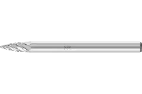 Hartmetall Hochleistungsfrässtift Spitzbogen SPG Ø 03x07 mm Schaft-Ø 3 mm TITANIUM für Titan 1