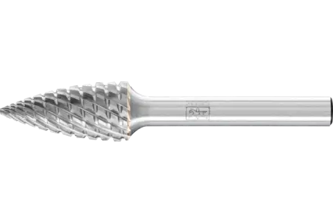 Hartmetall Hochleistungsfrässtift Spitzbogen SPG Ø 06x18 mm Schaft-Ø 6 mm TITANIUM für Titan 1