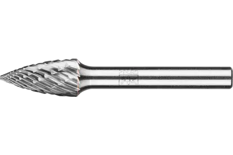Tungsten carbide high-performance burr ALLROUND pointed tree SPG dia. 10x20mm shank dia. 6mm universal coarse 1