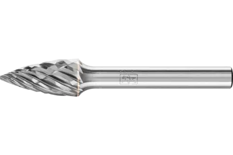 Fresa de metal duro de alto rendimiento CAST ojival SPG Ø 10x20 mm, mango Ø 6 mm, para hierro fundido 1