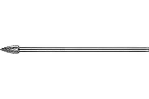 Trzpień frezarski ze stopów twardych kształt pocisku SPG Ø 10 × 20 mm trzpień Ø 6 × 150 mm Z3P uniwersalne średnie krzyżowe 1