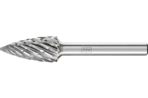 Hartmetall Hochleistungsfrässtift STEEL Spitzbogen SPG Ø 12x25 mm Schaft-Ø 6 mm für Stahl 1