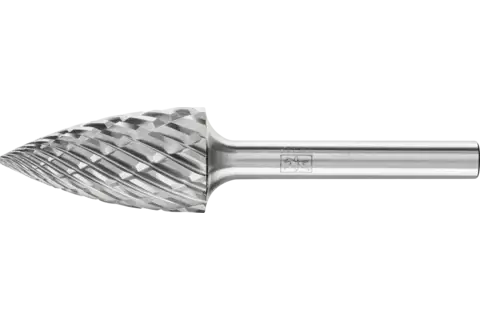 Hardmetalen hoogrendementsstiftfrees STEEL spitse boogvorm SPG Ø 16x30 mm stift-Ø 6 mm voor staal 1