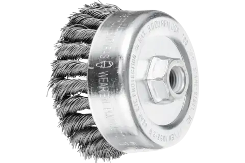 cup brush knotted TBG dia. 100mm M14 steel wire dia. 0.50mm angle grinders (1) 1